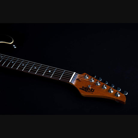 Jet Guitars JS-450 QTBR elektrische gitaar - Trans Bruin Spalted Top