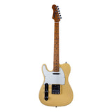 JET JT-300 BTS LH Linkshandige T-style Elektrische Gitaar SS Vaste Brug Roasted Maple Toets Blonde
