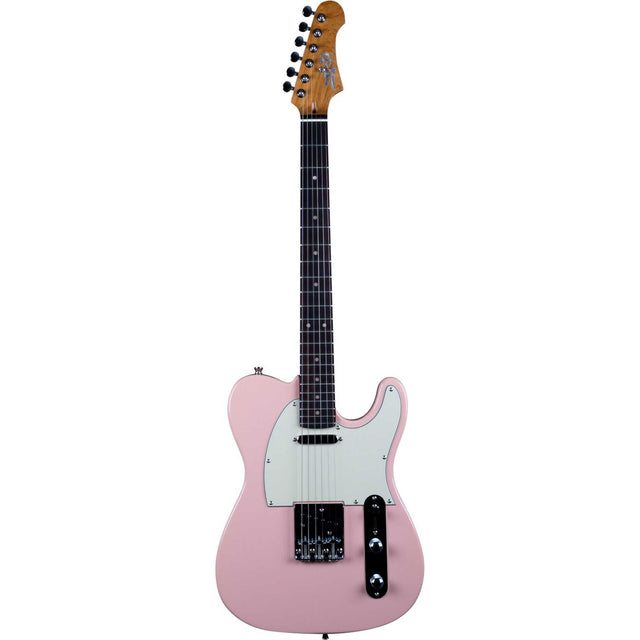 JET JT-300 PK R T-style Elektrische Gitaar SS Vaste Brug Rosewood Toets Shell Pink
