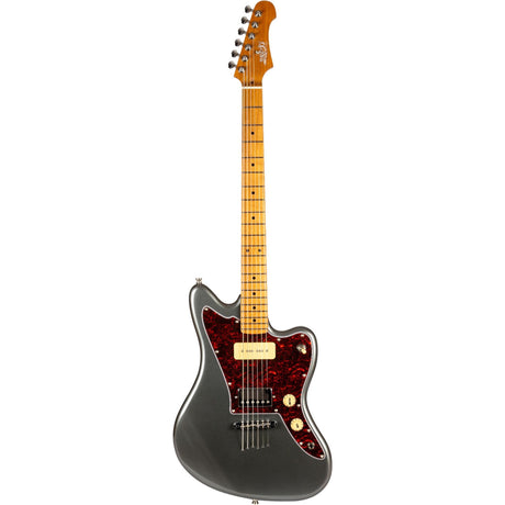 JET JJ-350 Charcoal Baritone Elektrische Gitaar - Charcoal