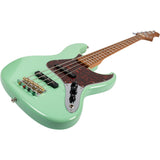 JET JJB-300 SFG JB-style Elektrische Bas 4-snarig Roasted Maple Seafoam Green