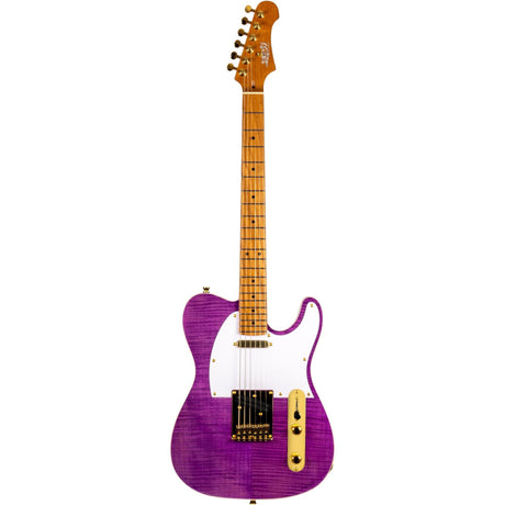 JET JT-600 PP G T-Style Elektrische Gitaar - Purple met Gouden Hardware