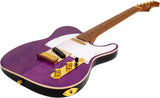 JET JT-600 PP G T-Style Elektrische Gitaar - Purple met Gouden Hardware