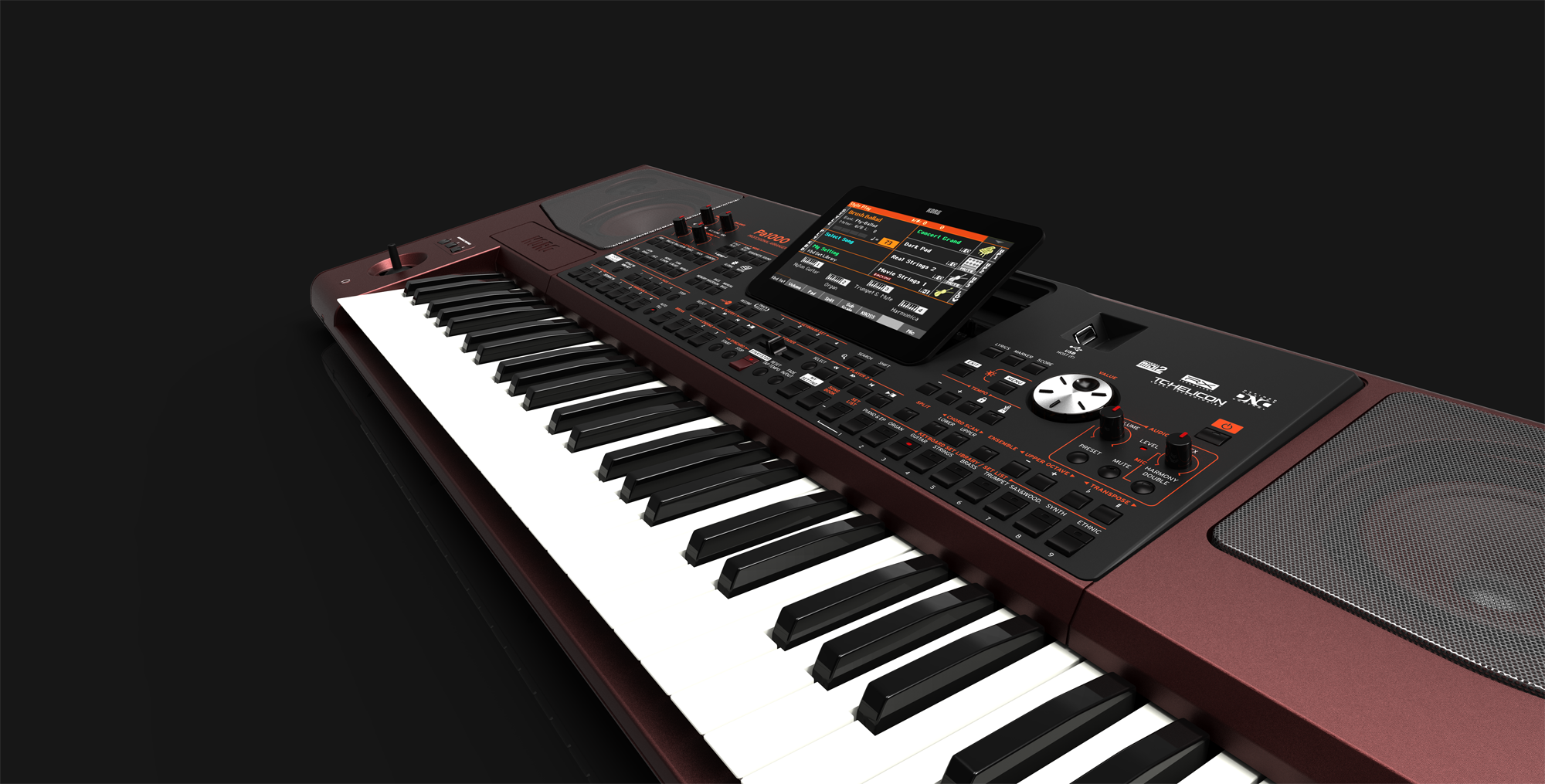 KORG PA1000 Entertainer Keyboard – 61 toetsen, 2x33W speakers, touchscreen en sampler