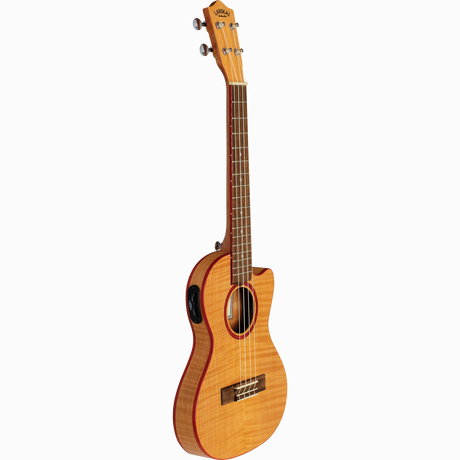 LANIKAI LKUFM-CETT Tenorukelele, Flame Maple-serie, dunne body, cutaway, voorvers