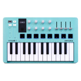 Arturia MiniLab 3 Aquamarine MIDI controller met 25 toetsen, pads en USB-C