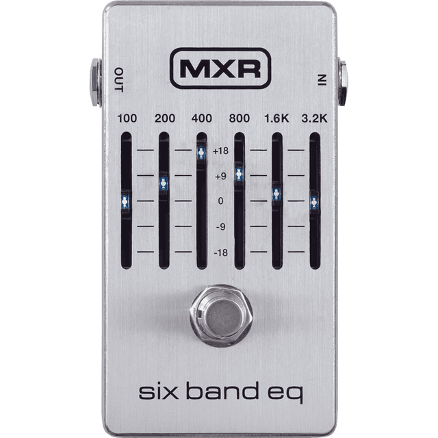 MXR M109S 6 Band EQ – Grijs, Compacte Toonregeling