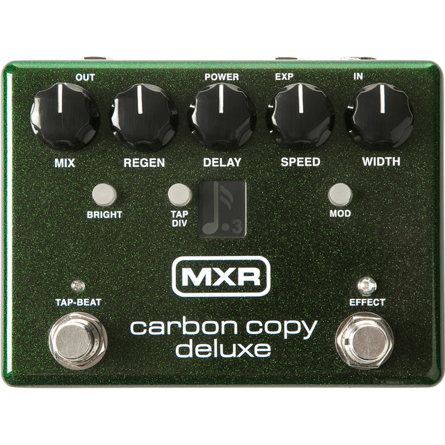 MXR M292 Carbon Copy Deluxe – Groen, Analoog Delay met Tap Tempo en Mod