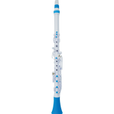 NUVO CL120WBL Clarinéo 2.0 – C-stemming, 275 g, wit/blauw, incl. etui en accessoires