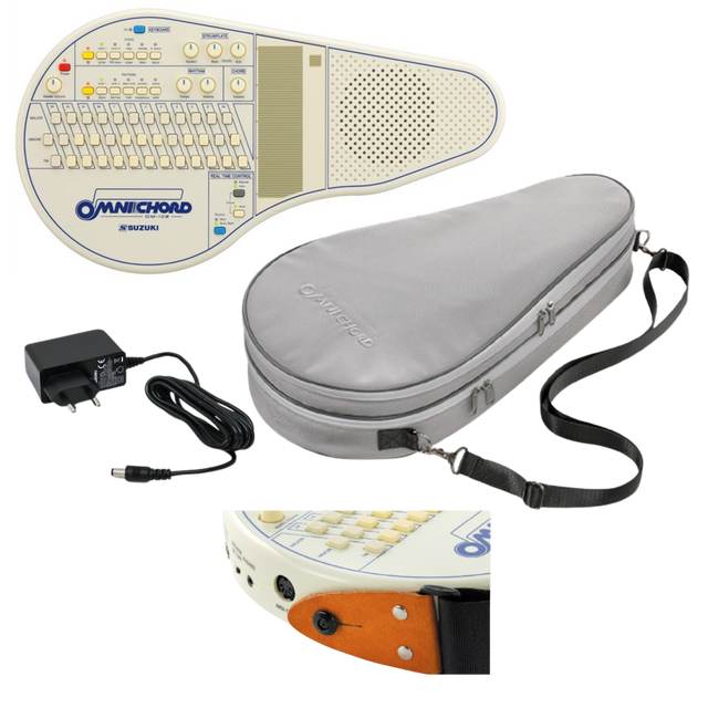 Suzuki Omnichord OM-108 Synthesizer Set – Met Gigbag, Adapter en Draagriem