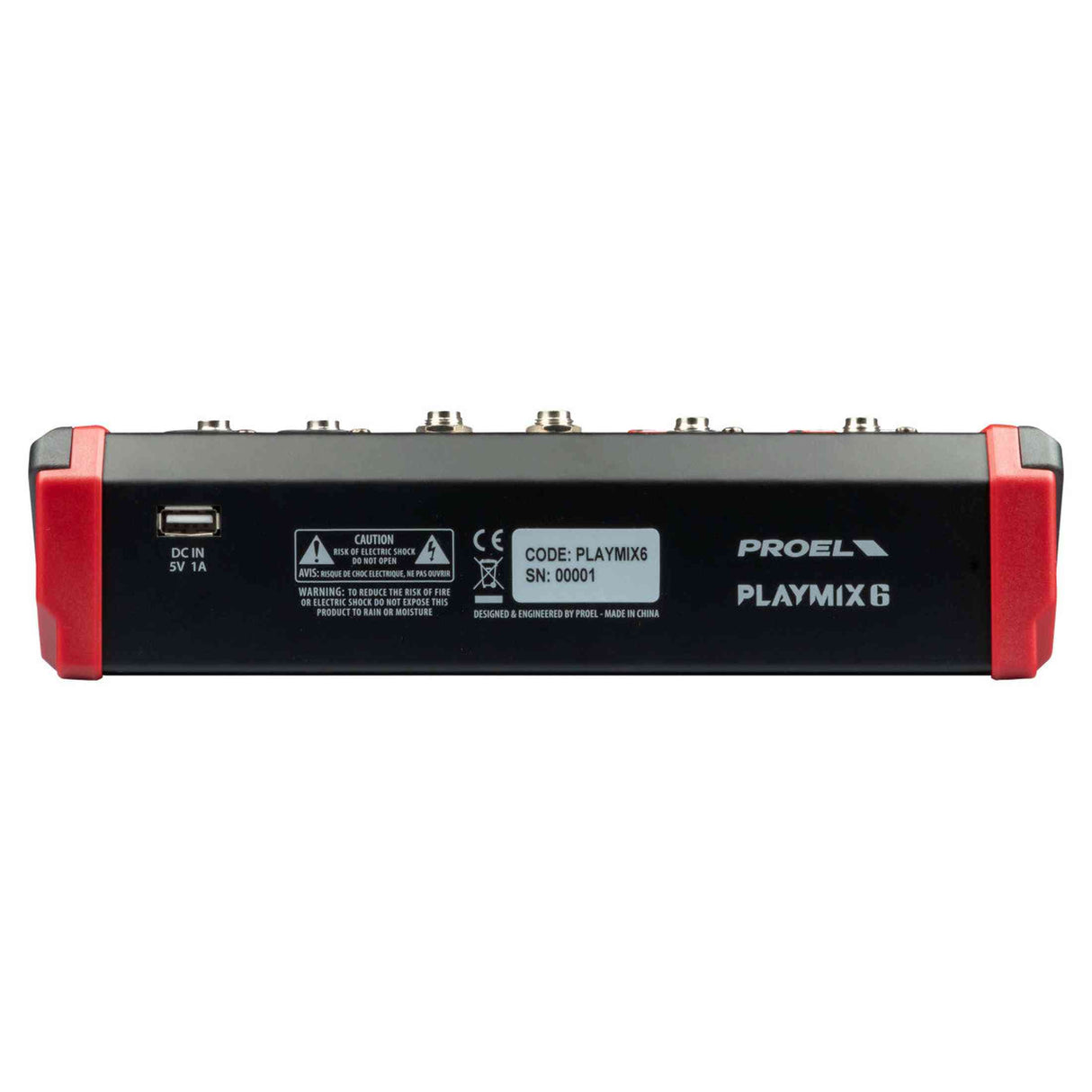 Proel PLAYMIX6 6-kanaals mixer met DSP, USB en Bluetooth