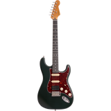 Patina PS-4 SGR S-style Elektrische Gitaar HSS Alnico V Nitro Paulownia Body Roasted Maple Hals Sherwood Green
