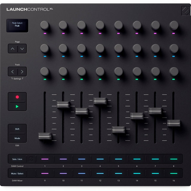 Novation Launch Control XL 3 – USB MIDI Controller met 8 Faders, 24 Encoders en OLED-display