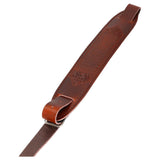 Flight S58 Brown Leather Ukulele Strap EU Handmade with Adjustable Length