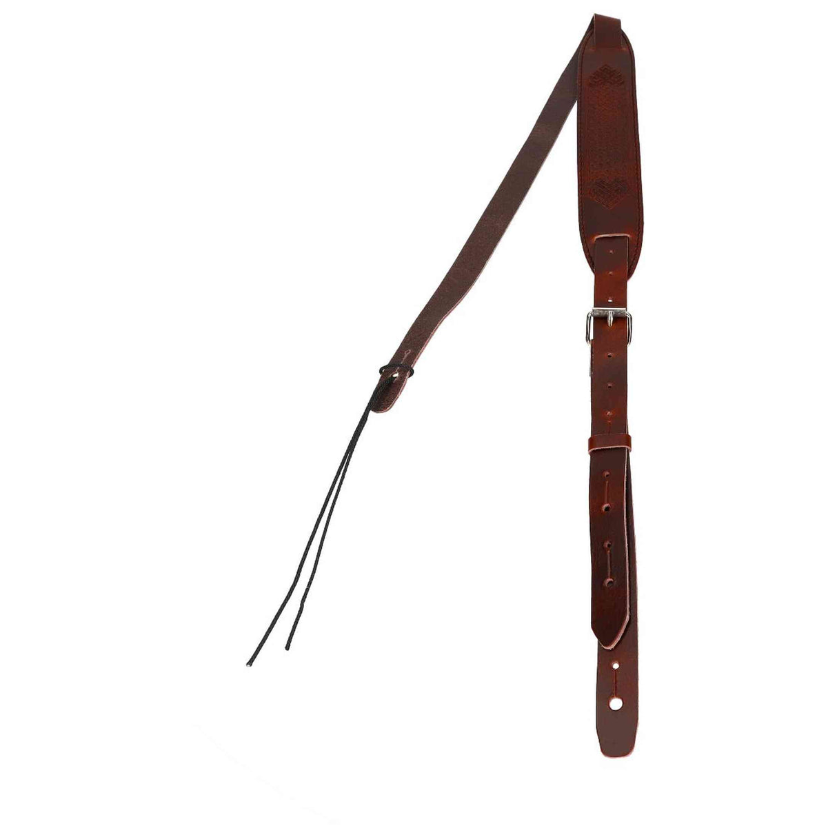 Flight S58 Brown Leather Ukulele Strap EU Handmade with Adjustable Length