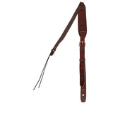 Flight S58 Brown Leather Ukulele Strap EU Handmade with Adjustable Length