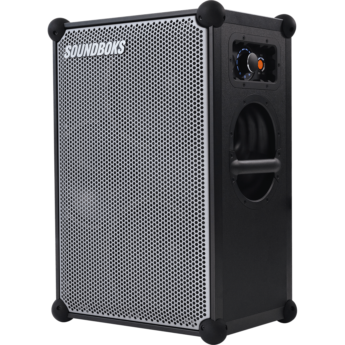 Soundboks 4 Metallic Grijs – Draagbare Outdoor Bluetooth Speaker met 40 Uur Accuduur