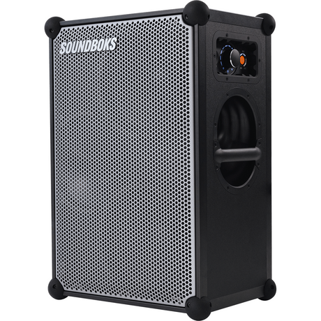 Soundboks 4 Metallic Grijs – Draagbare Outdoor Bluetooth Speaker met 40 Uur Accuduur