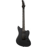 Spira J-400 MBK Offset Elektrische Gitaar HH Villain Humbuckers Roasted Poplar Ebony Tech Satin