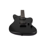 Spira J-400 MBK Offset Elektrische Gitaar HH Villain Humbuckers Roasted Poplar Ebony Tech Satin