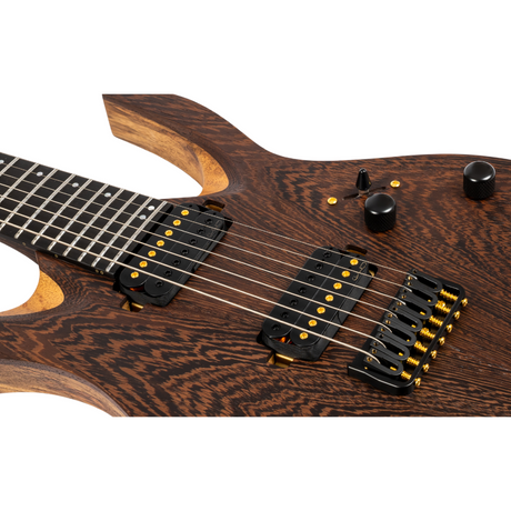 Spira S-1007 PRO 7-snarig, Black Limba body, Villain PRO pickups