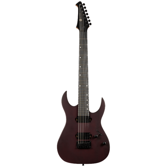 Spira Guitars S-407 MWR Satin Wine red elektrische gitaar