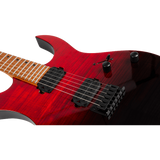Spira Guitars S-450 TRD Transparent Red elektrische gitaar