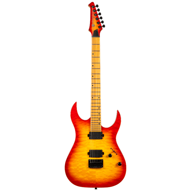 Spira Guitars S-500 QFB Fireburst elektrische gitaar