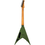 Spira V-407 MGR V-Style 7-Snarige Elektrische Gitaar HH Villain Humbuckers Roasted Poplar Satin Green