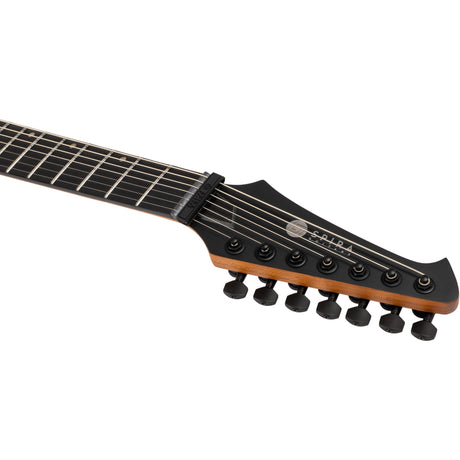 Spira V-407 MGR V-Style 7-Snarige Elektrische Gitaar HH Villain Humbuckers Roasted Poplar Satin Green