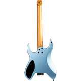 Spira S-400 MPB Headless S-Style Elektrische Gitaar HH Villain Humbuckers Roasted Poplar Satin Blue