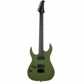 Spira S-400 MGR LH Linkshandige Elektrische Gitaar HH Villain Humbuckers Roasted Poplar Dark Green