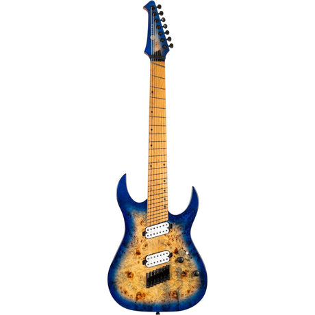 Spira S-457 TBL Multiscale 7-snarige Gitaar - Blue Green Burst