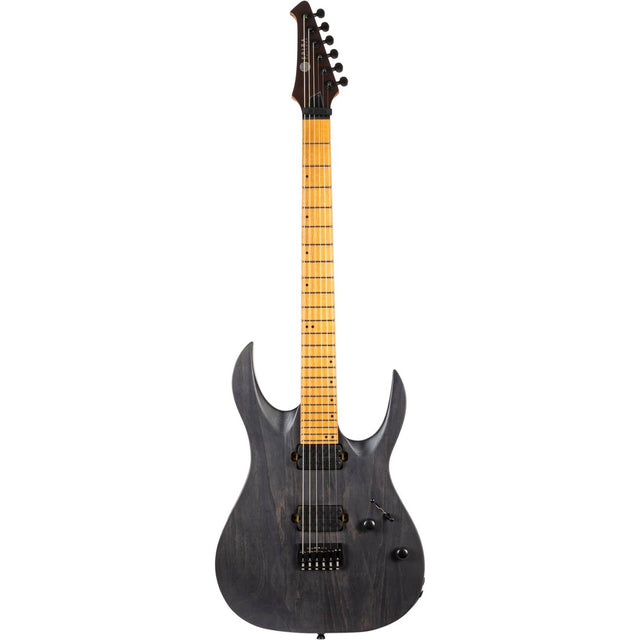 Spira S-600 AGY Elektrische Gitaar Swamp Ash Dark Grey met Stainless Steel Frets