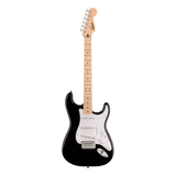 Squier Sonic Stratocaster Pack MN Black Elektrische Gitaar Starterset met Versterker