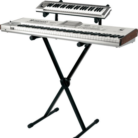 QUIKLOK T500 Keyboardstandaard – X-vorm, Staal, Verstelbaar, max. 81 kg
