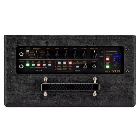 VOX VT20X Classic Blue gitaarcombo 20W met 12AX7 buis en 8 inch speaker