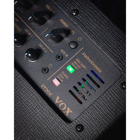 VOX VT20X Classic Blue gitaarcombo 20W met 12AX7 buis en 8 inch speaker