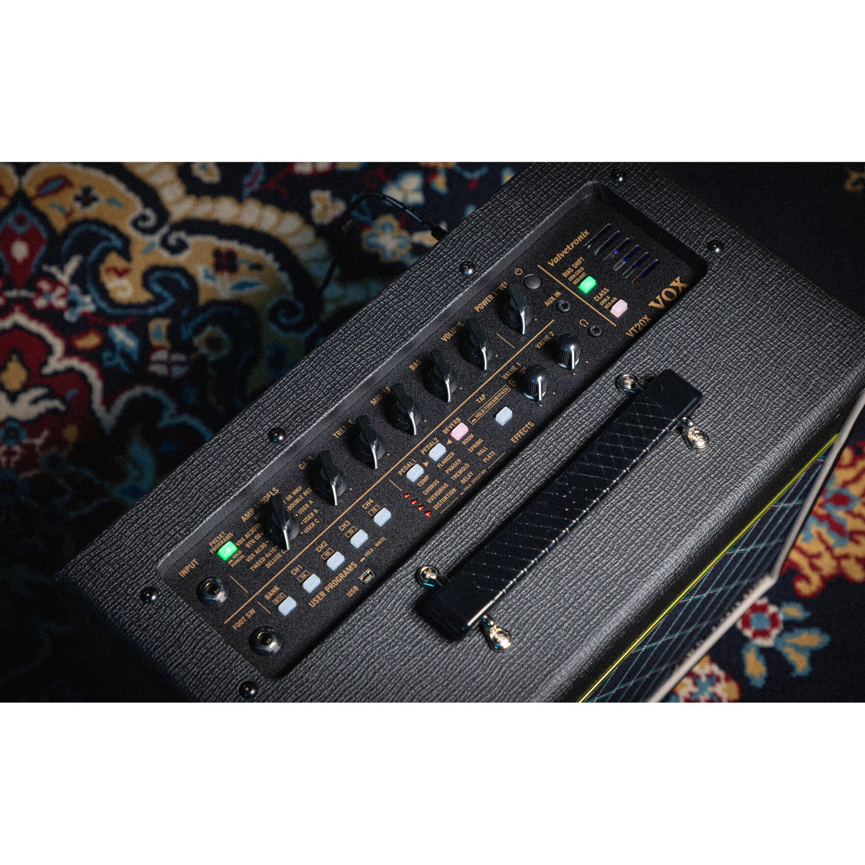 VOX VT20X Classic Blue gitaarcombo 20W met 12AX7 buis en 8 inch speaker