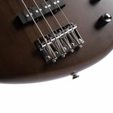 Cort Action PJ OPW basgitaar 4-snarig met PJ pickups, populier body en esdoorn hals