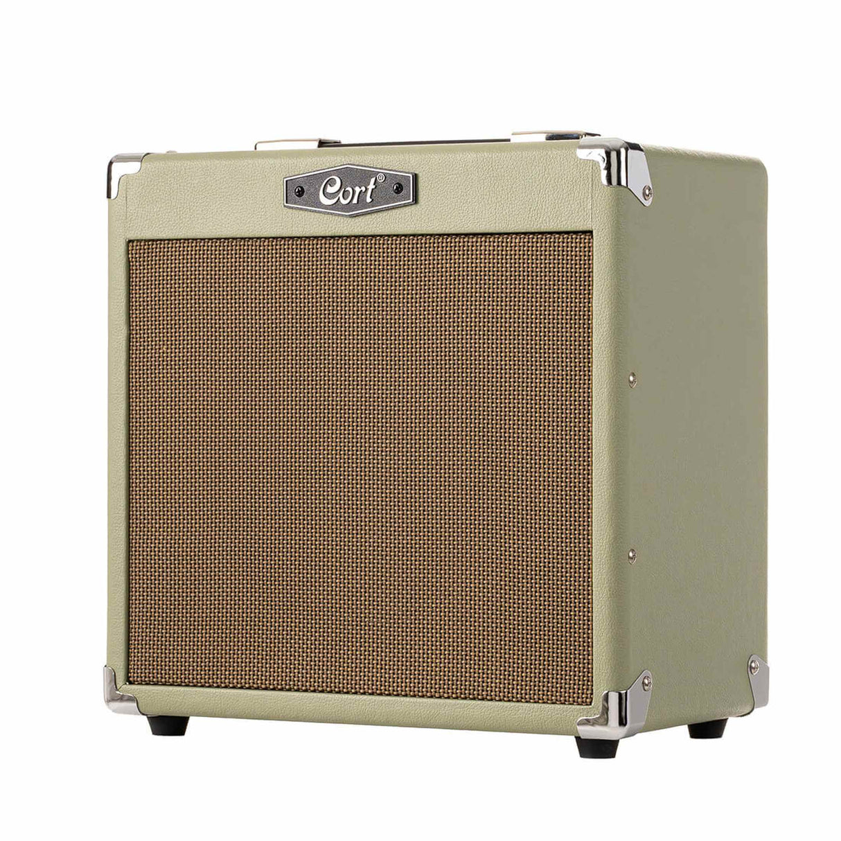 Cort CM15RPG 15W Gitaarversterker met 8 inch Speaker, Reverb en 2 Kanalen Pastel Groen
