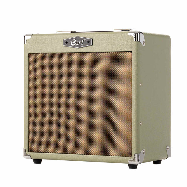 Cort CM15RPG 15W Gitaarversterker met 8 inch Speaker, Reverb en 2 Kanalen Pastel Groen