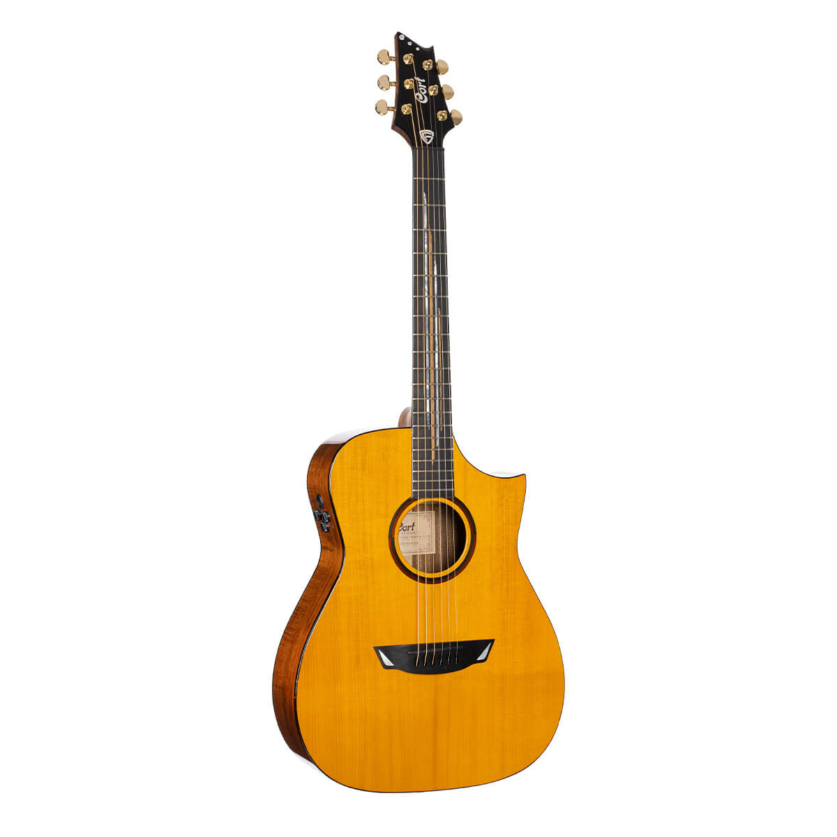 Cort Luxe II Frank Gambale Signature – Massieve Adirondack Top, Flamed Blackwood & Fishman Flex Blend