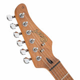 Cort G250SE BK Elektrische Gitaar HSS Linden Roasted Maple Zwart met 2-Punts Tremolo