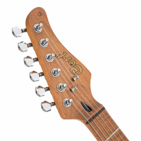 Cort G250SE ODG Elektrische Gitaar HSS Linden Roasted Maple Olive Dark Green met 2-Punts Tremolo