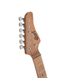 Cort G290 Modern DR Elektrische Gitaar HSS Roasted Maple Dusty Rose met Seymour Duncan TB4