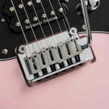 Cort G290 Modern DR Elektrische Gitaar HSS Roasted Maple Dusty Rose met Seymour Duncan TB4