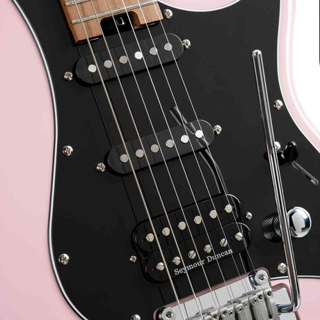 Cort G290 Modern DR Elektrische Gitaar HSS Roasted Maple Dusty Rose met Seymour Duncan TB4