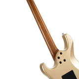 Cort G300 PRO MGD Elektrische Gitaar HH Linden met Maple Top Metallic Gold en Seymour Duncan Pickups