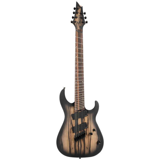 Cort KX507MS Pale Moon 7-snarige Multiscale Elektrische Gitaar Natural Black Burst